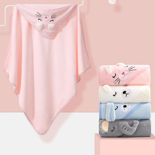 Milo & Moon – Soft Hooded Baby Bath Towel