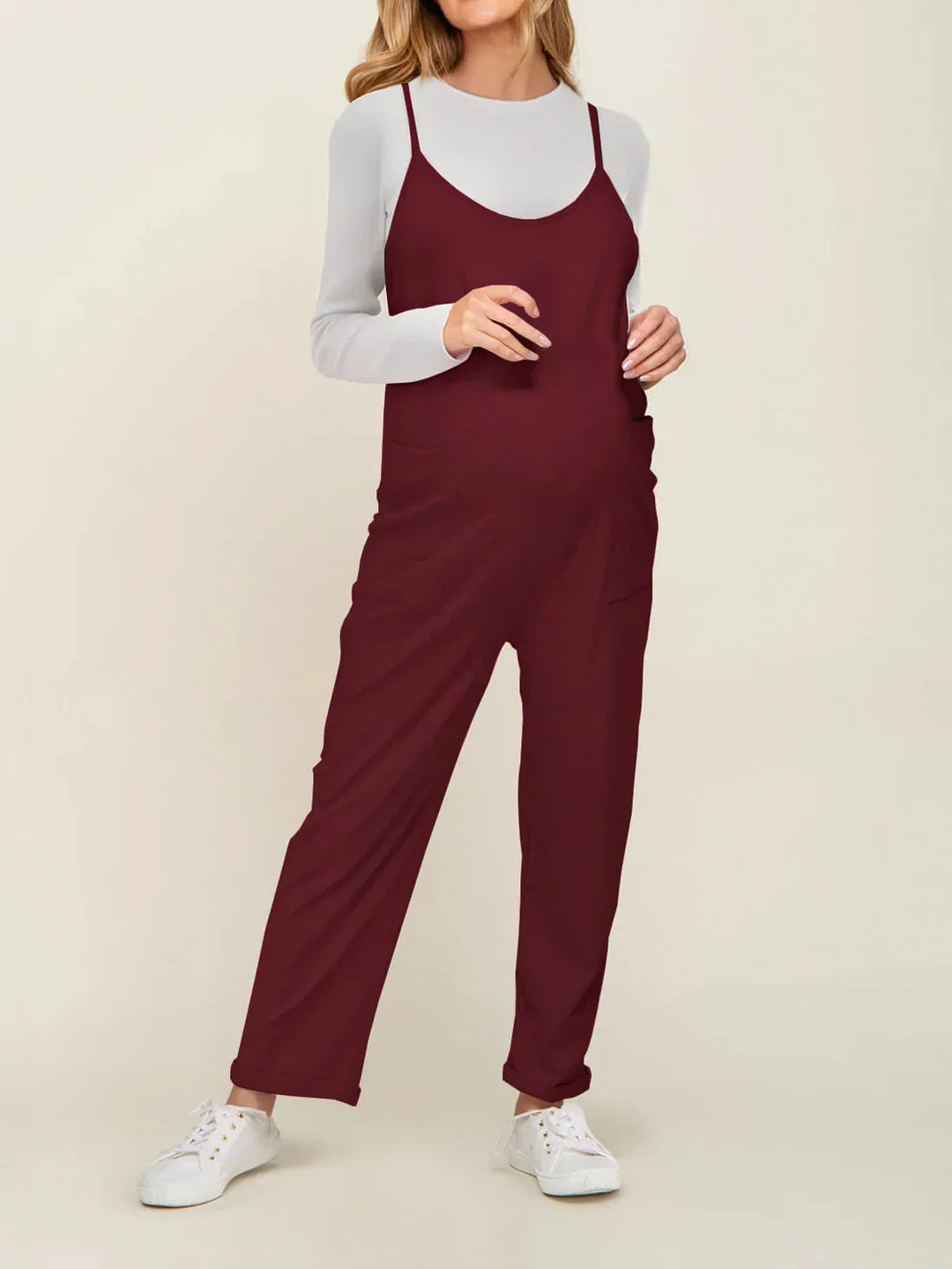 Doleda Maternity Jumpsuit – Comfortable Stretch Pregnancy One-Piece