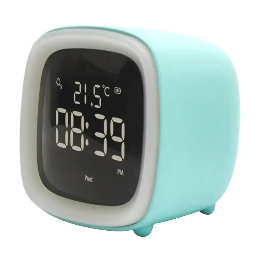BunnyLight Cartoon LED Alarm Clock Night Light – Kids Bedside Lamp