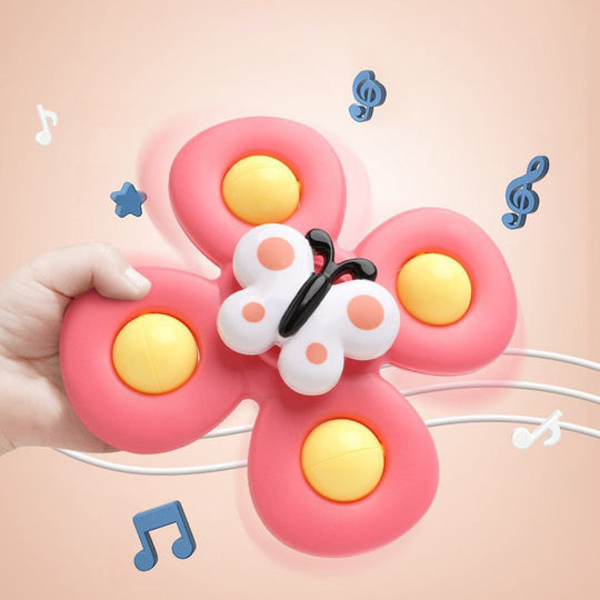 Spin & Play Baby Spinner Toy Set – Sensory Suction Toy