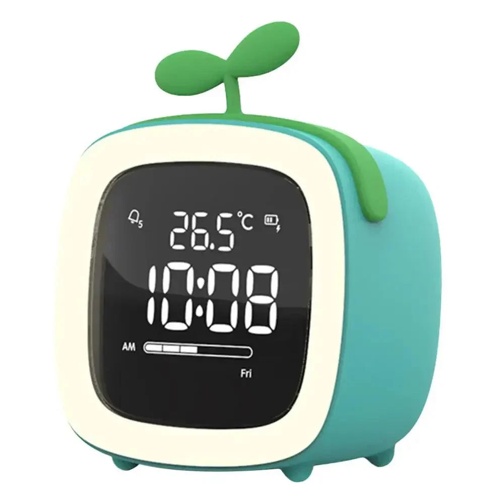 BunnyLight Cartoon LED Alarm Clock Night Light – Kids Bedside Lamp