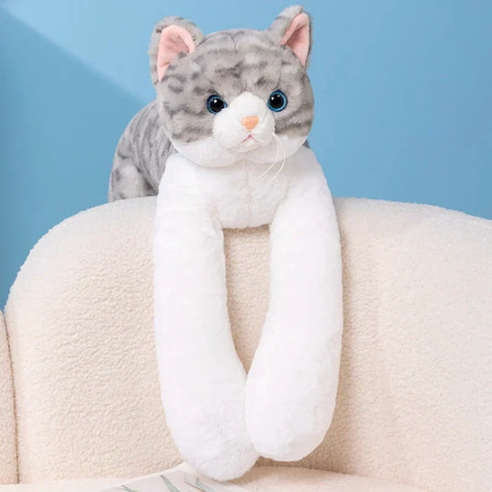 CatCuddle Plush Toy – Weighted Stuffed Cat Pillow for Kids & Toddlers