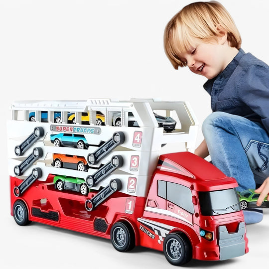 LoadRacer Toy Truck – Car Transporter Toy for Kids & Toddlers