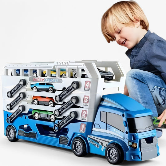 LoadRacer Toy Truck – Car Transporter Toy for Kids & Toddlers