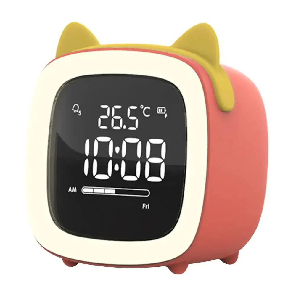 BunnyLight Cartoon LED Alarm Clock Night Light – Kids Bedside Lamp