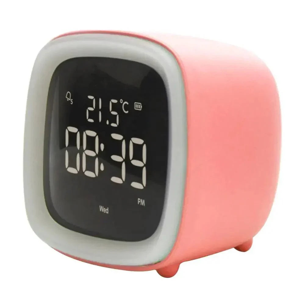 BunnyLight Cartoon LED Alarm Clock Night Light – Kids Bedside Lamp