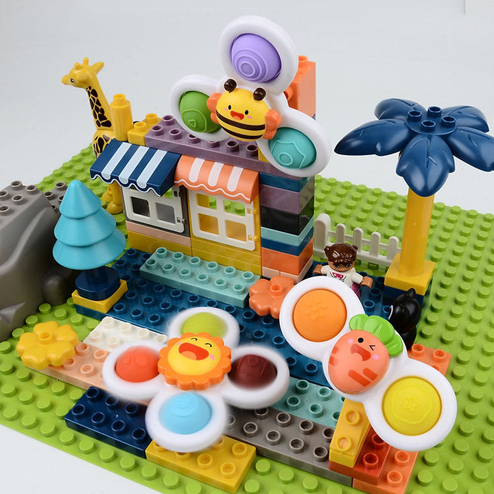 Spin & Play Baby Spinner Toy Set – Sensory Suction Toy