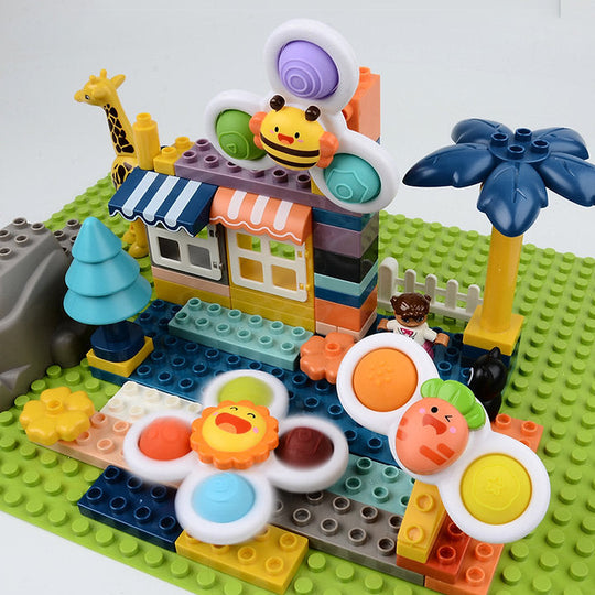 Spin & Play Baby Spinner Toy Set – Sensory Suction Toy