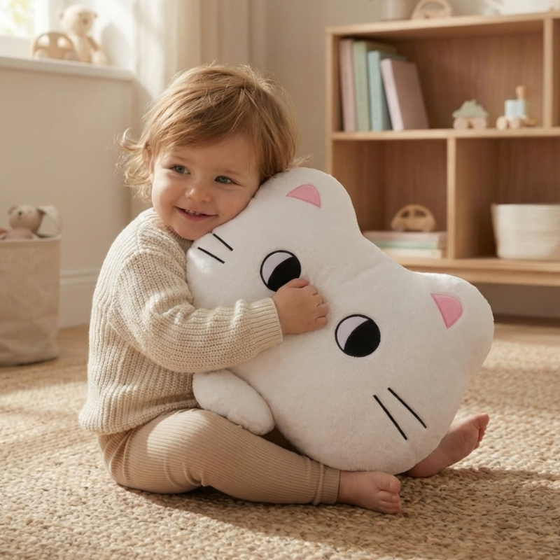 Lona Pearl Cat Plush Toy – Soft Stuffed Cat for Babies & Toddlers