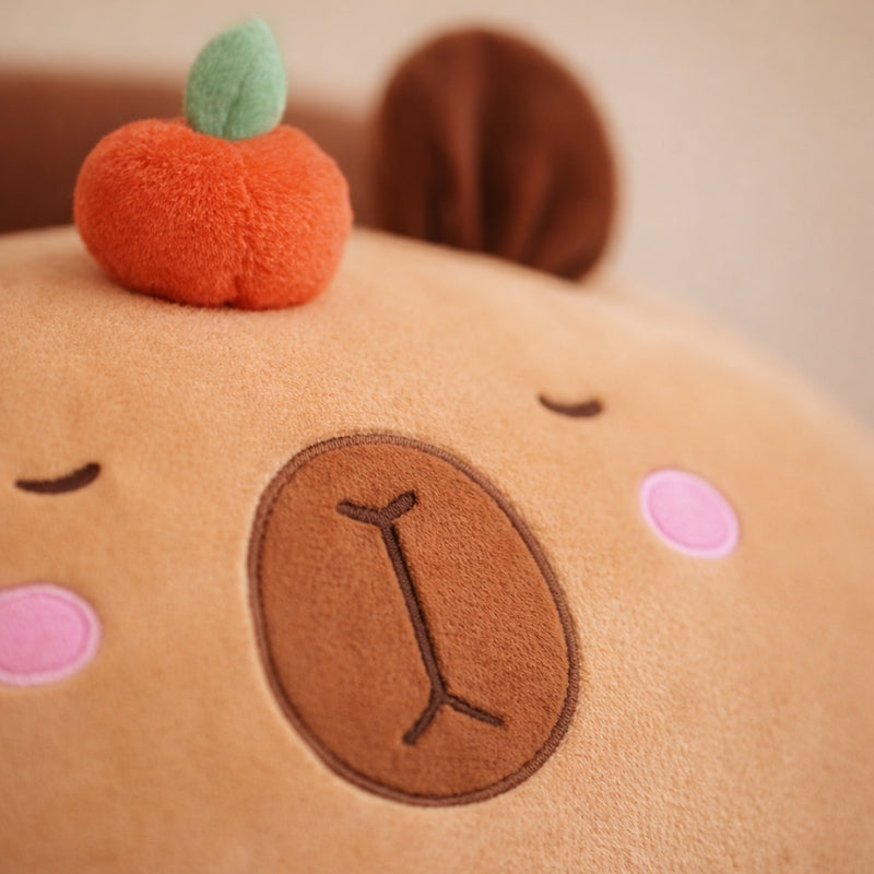 Aila Capybara Backrest Cushion – Soft Stuffed Cushion for Kids & Toddlers