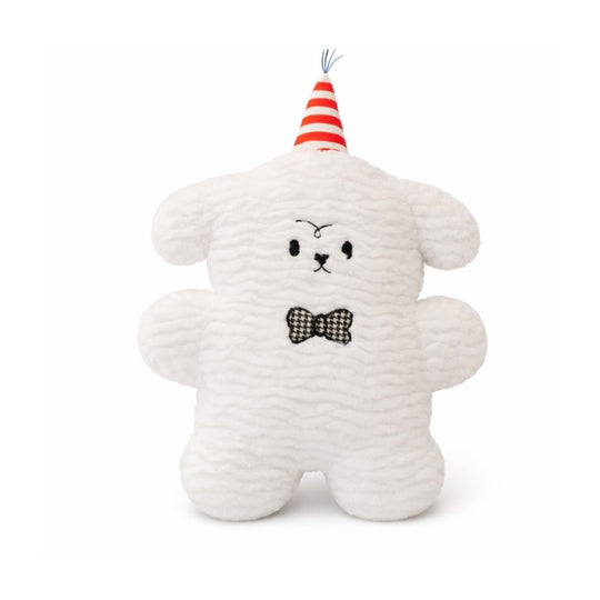 Anya White Curly Dog Plush Toy – Soft Stuffed Animal for Kids