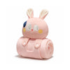Anyae Shy Pink Bunny Plush Toy – Soft Stuffed Animal for Kids with Blanket