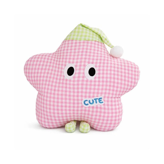 Francesca Plaid Star Plush Toy – Soft Stuffed Toy for Kids & Toddlers