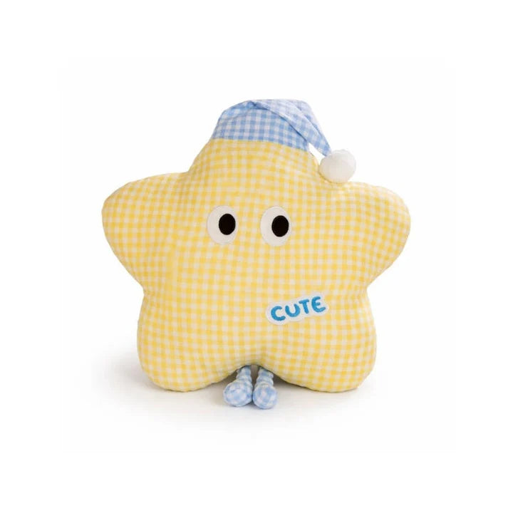 Francesca Plaid Star Plush Toy – Soft Stuffed Toy for Kids & Toddlers