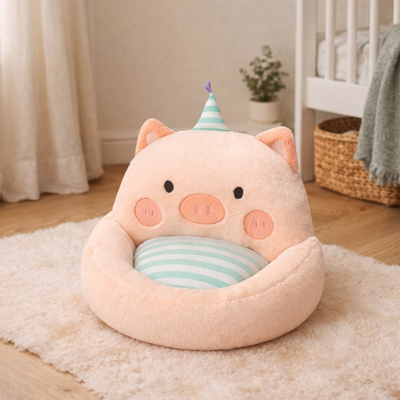 Carmen Party Pig Cushion Plush Toy – Soft Stuffed Animal for Kids