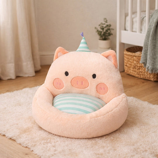 Carmen Party Pig Cushion Plush Toy – Soft Stuffed Animal for Kids