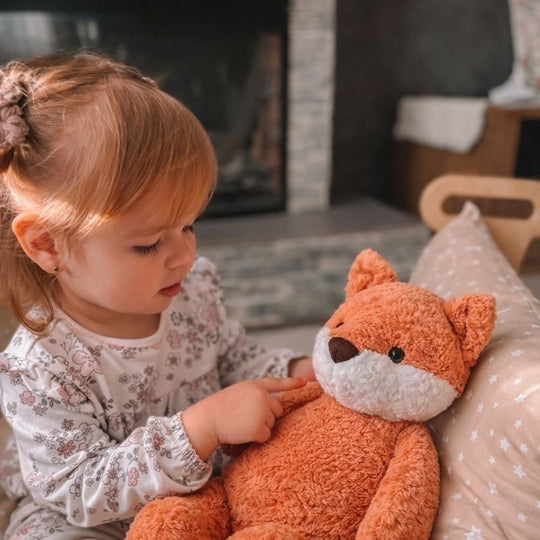 Célia Sitting Orange Fox Plush Toy — Kids Toy