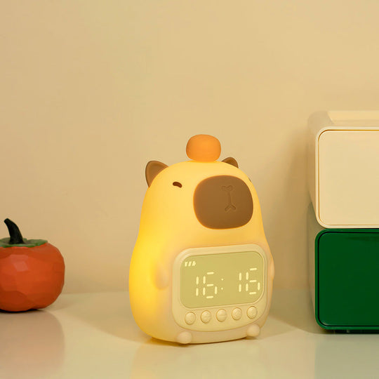 CapyTime Night Light Alarm Clock – Night Lamp for Kids & Toddlers