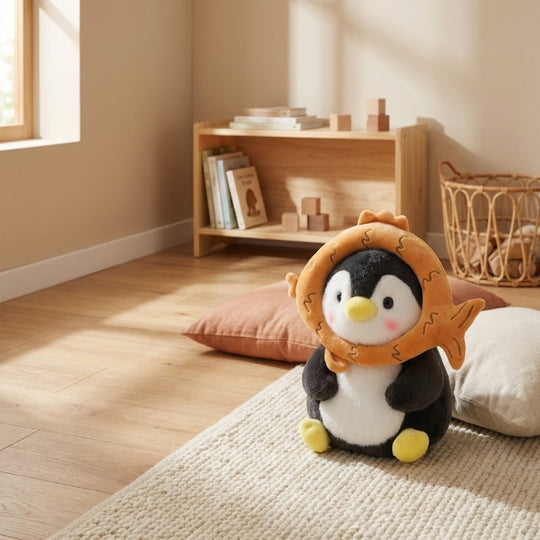 Emilien Fishy Penguin Plush Toy – Soft Stuffed Penguin for Babies & Toddlers