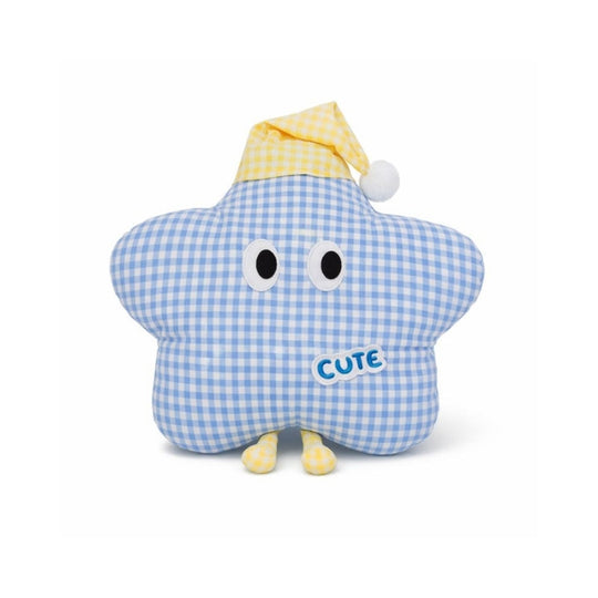 Francesca Plaid Star Plush Toy – Soft Stuffed Toy for Kids & Toddlers