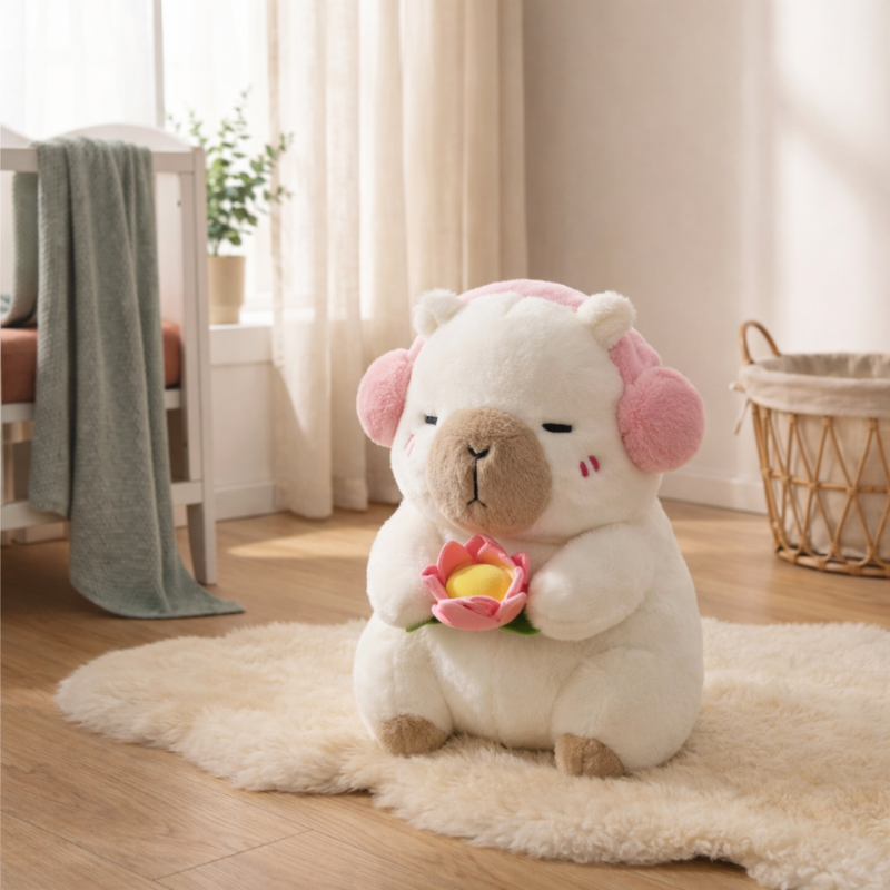 Ilona White Capybara Plush Toy — Kids Toy