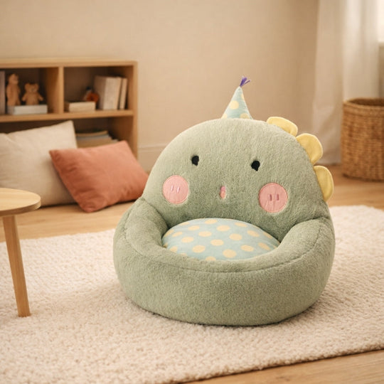 Ines Party Dino Cushion Plush Toy – Soft Stuffed Animal for Kids