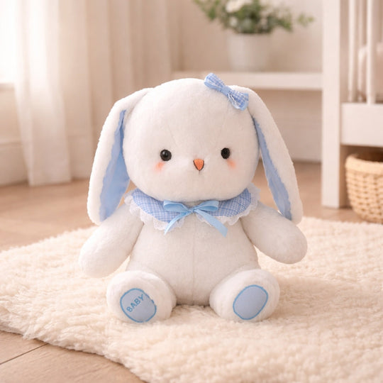 Isabel Blue Bib Bunny Plush Toy – Soft Stuffed Animal for Kids