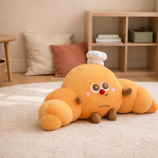 Ivona Croissant Plush Toy – Soft Food Plush Stuffed Toy for Babies & Toddlers