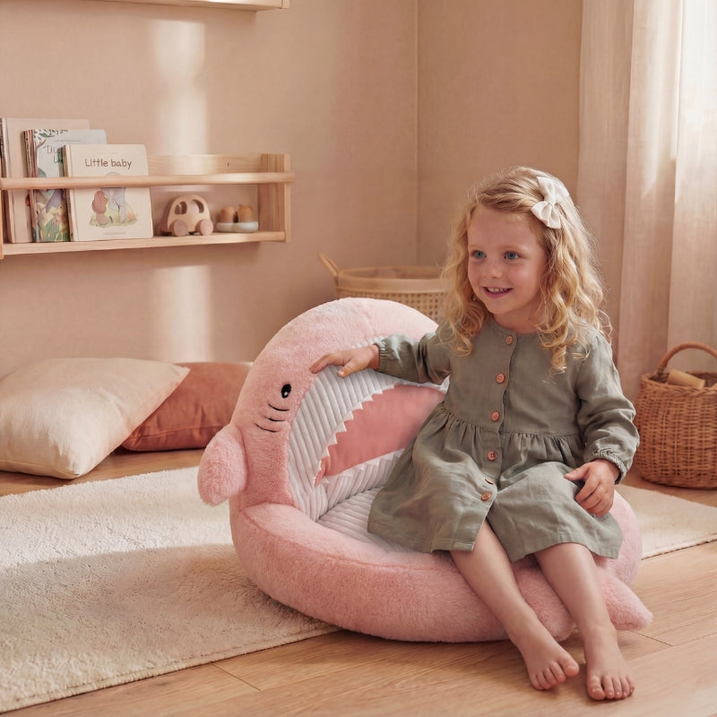 Jara Shark Plush Toy – Soft Stuffed Shark Cushion for Babies & Toddlers