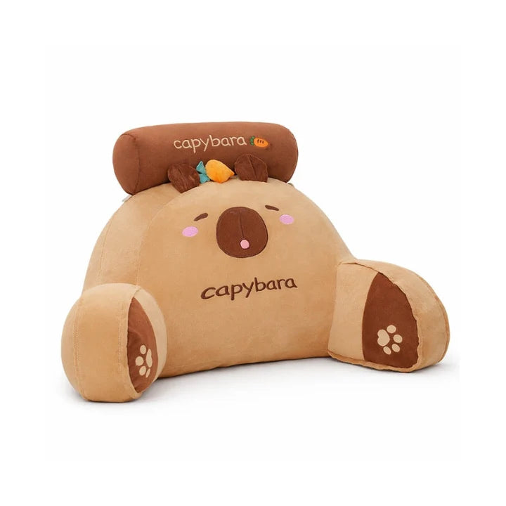 Aila Capybara Backrest Cushion – Soft Stuffed Cushion for Kids & Toddlers