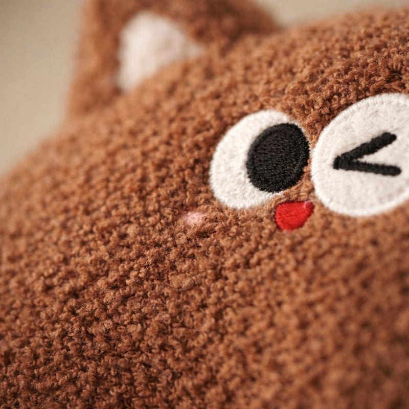 Jonah Chocolate Cat Plush Toy – Soft Stuffed Animal for Kids