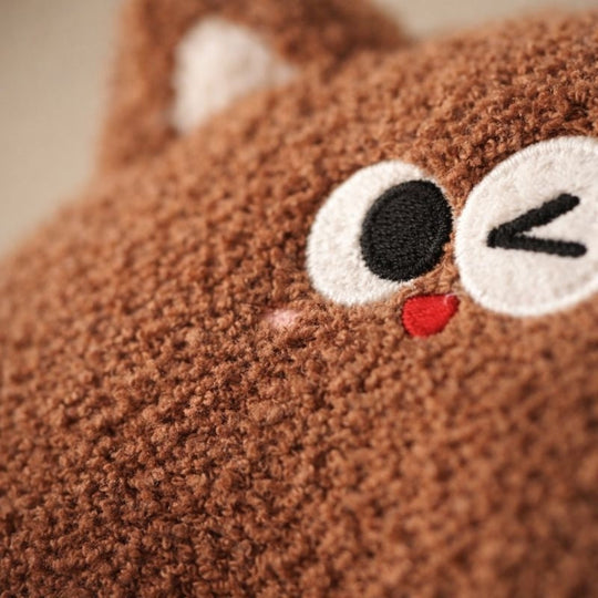 Jonah Chocolate Cat Plush Toy – Soft Stuffed Animal for Kids