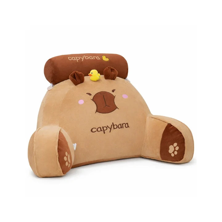 Aila Capybara Backrest Cushion – Soft Stuffed Cushion for Kids & Toddlers