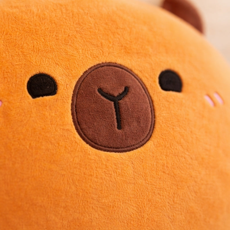 Junira Blushing Capybara Plush Toy – Soft Stuffed Animal for Kids