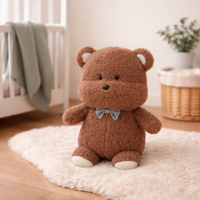 Kian Mocha Bear Plush Toy – Soft Stuffed Bear for Babies & Toddlers