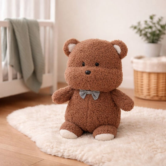 Kian Mocha Bear Plush Toy – Soft Stuffed Bear for Babies & Toddlers