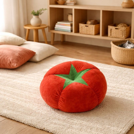 Kianu Tomato Cushion Plush Toy – Soft Stuffed Toy for Kids & Toddlers