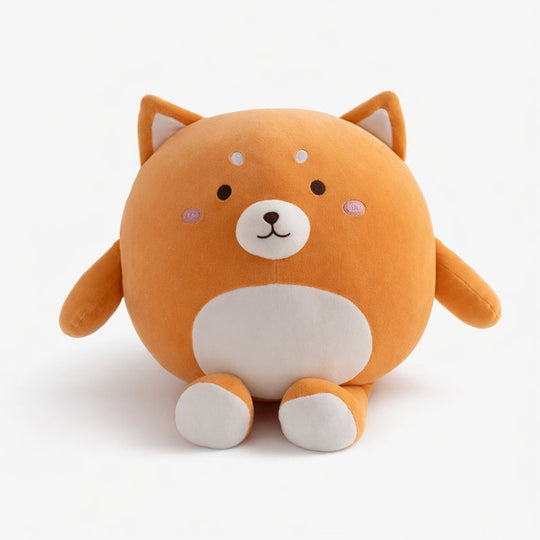Kivi Round Shiba Plush Toy – Soft Stuffed Animal for Kids