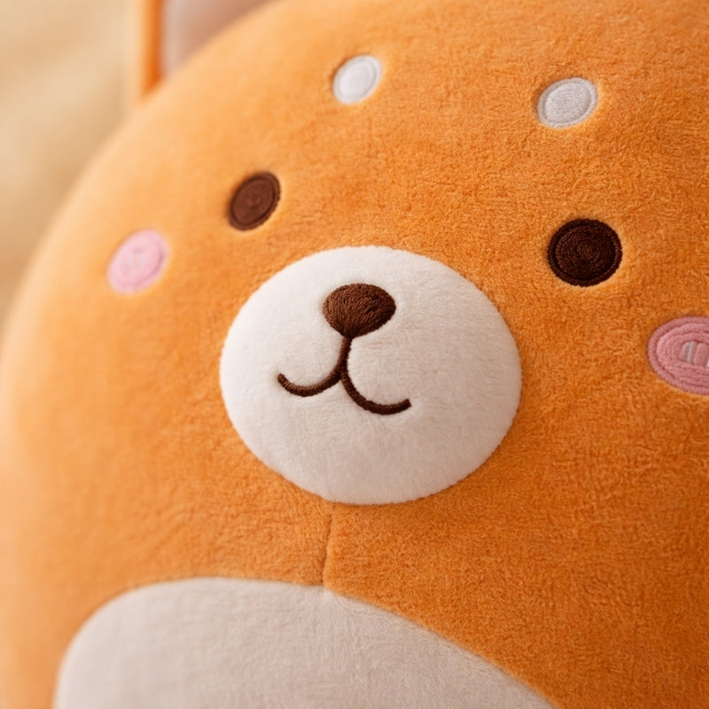 Kivi Round Shiba Plush Toy – Soft Stuffed Animal for Kids