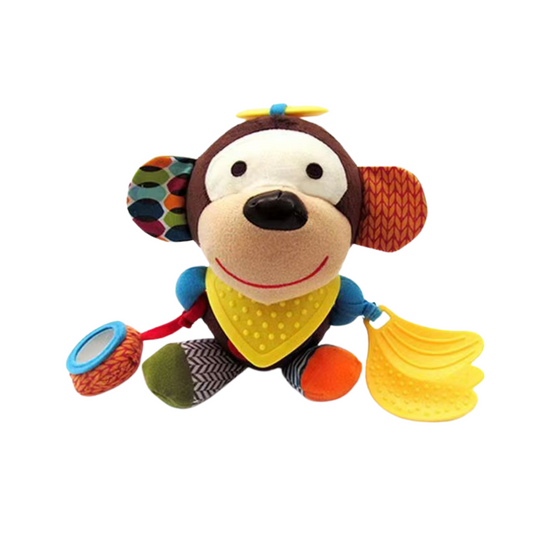 SnuggleBite Baby Teething Toy – Soft Plush Sensory Comforter for Teething Babies