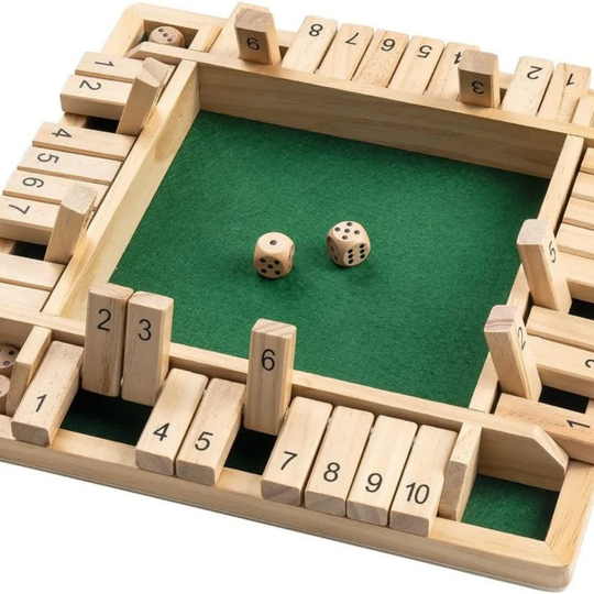 ShutMate – Wooden Shut the Box Dice Game