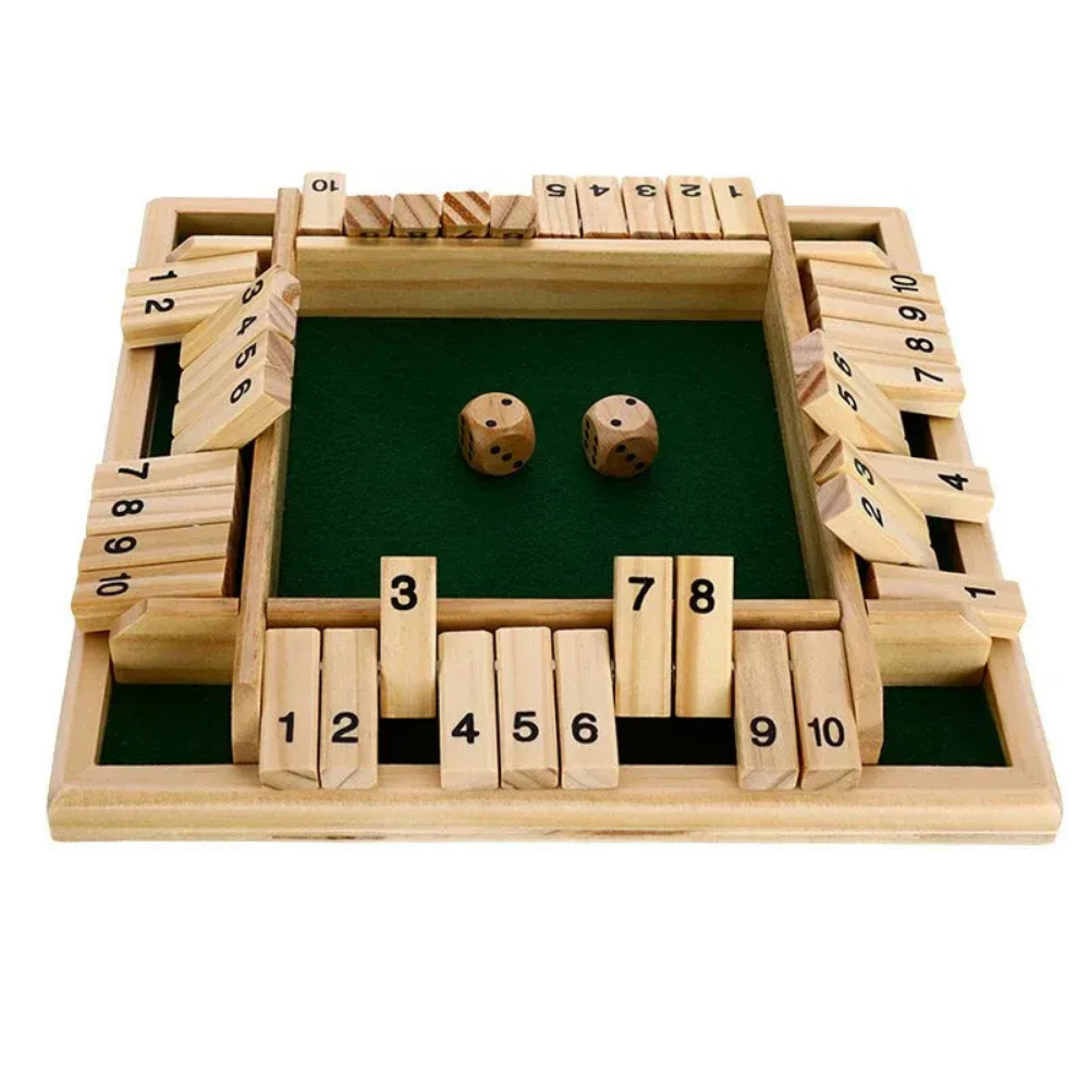 ShutMate – Wooden Shut the Box Dice Game
