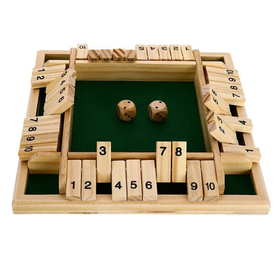 ShutMate – Wooden Shut the Box Dice Game