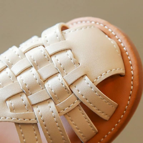 SunnyStrides – Lightweight Velcro Woven Sandals