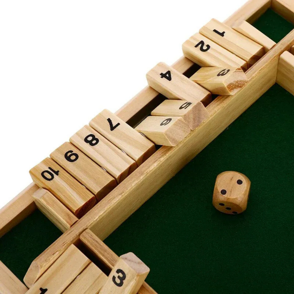 ShutMate – Wooden Shut the Box Dice Game