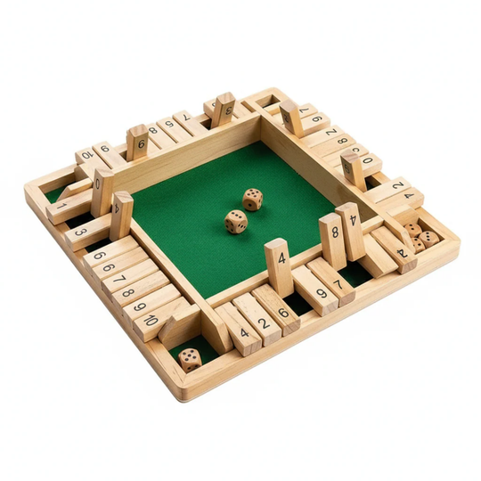 ShutMate – Wooden Shut the Box Dice Game
