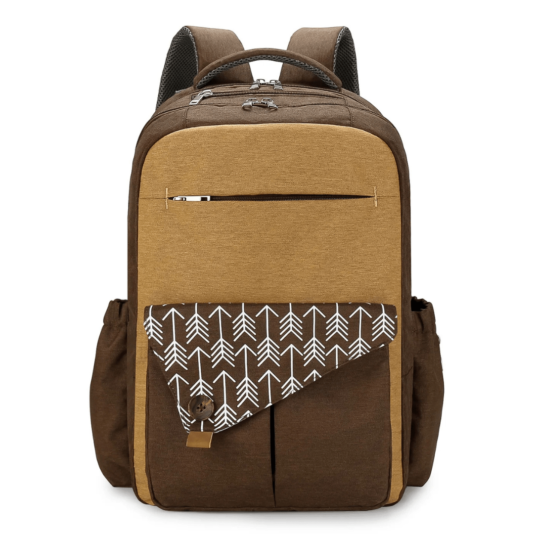 UrbanParent XL Nappy Backpack with Thermal Pockets – Stylish Baby Bag