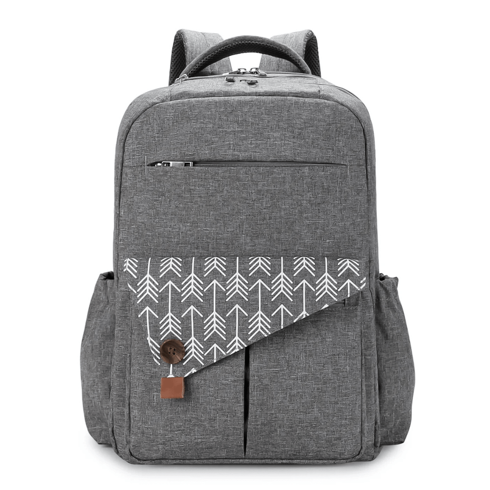 UrbanParent XL Nappy Backpack with Thermal Pockets – Stylish Baby Bag