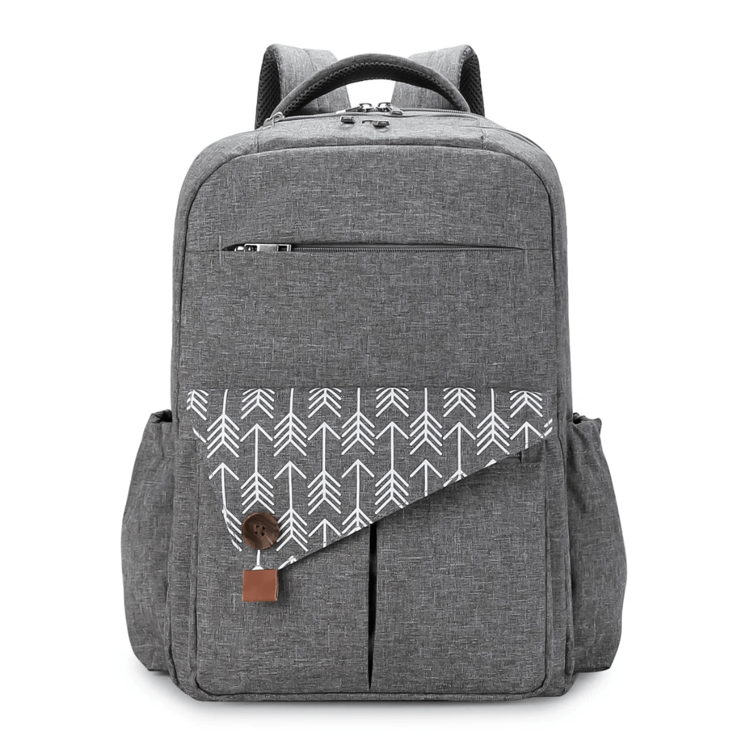 UrbanParent XL Nappy Backpack with Thermal Pockets – Stylish Baby Bag