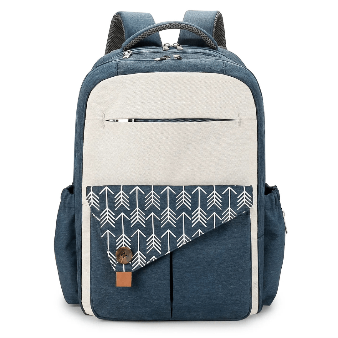 UrbanParent XL Nappy Backpack with Thermal Pockets – Stylish Baby Bag
